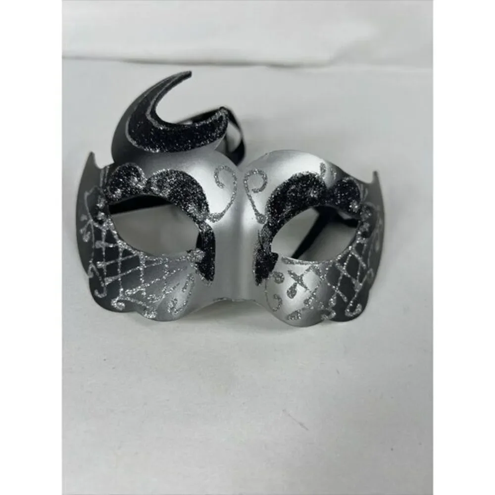 Black Classical Venetian Masquerade Mask Party Prom Mardi Gras Halloween Costume